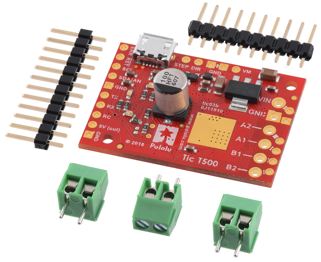 Pololu Tic T500 unsoldered
