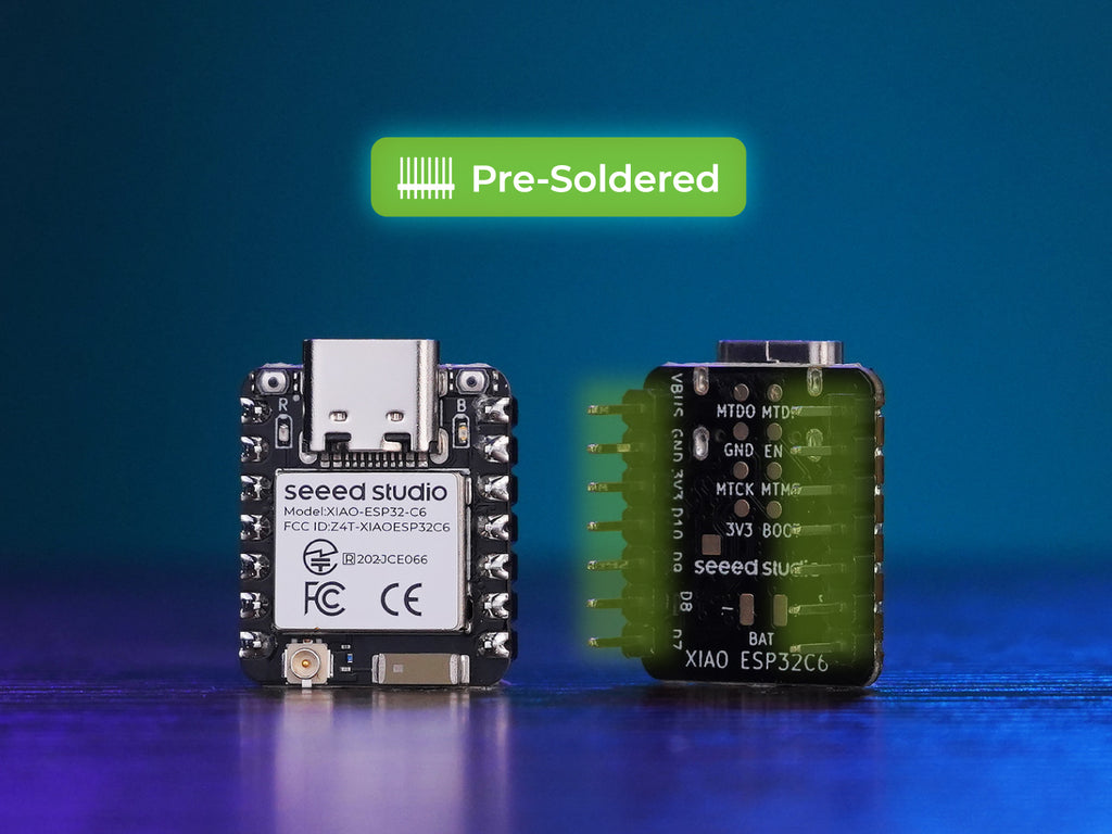 Seeed Studio XIAO ESP32-C6 with pre-soldered headers