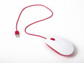 Raspberry Pi official mouse, red and white