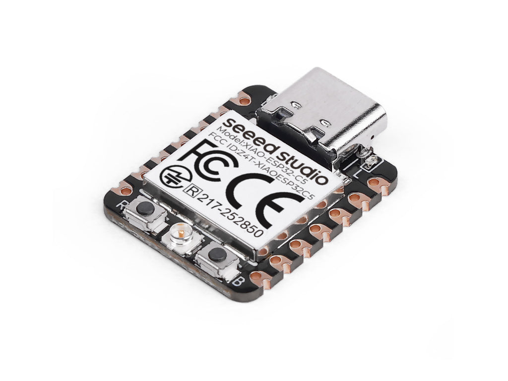 Seeed Studio XIAO ESP32-C5, angled view