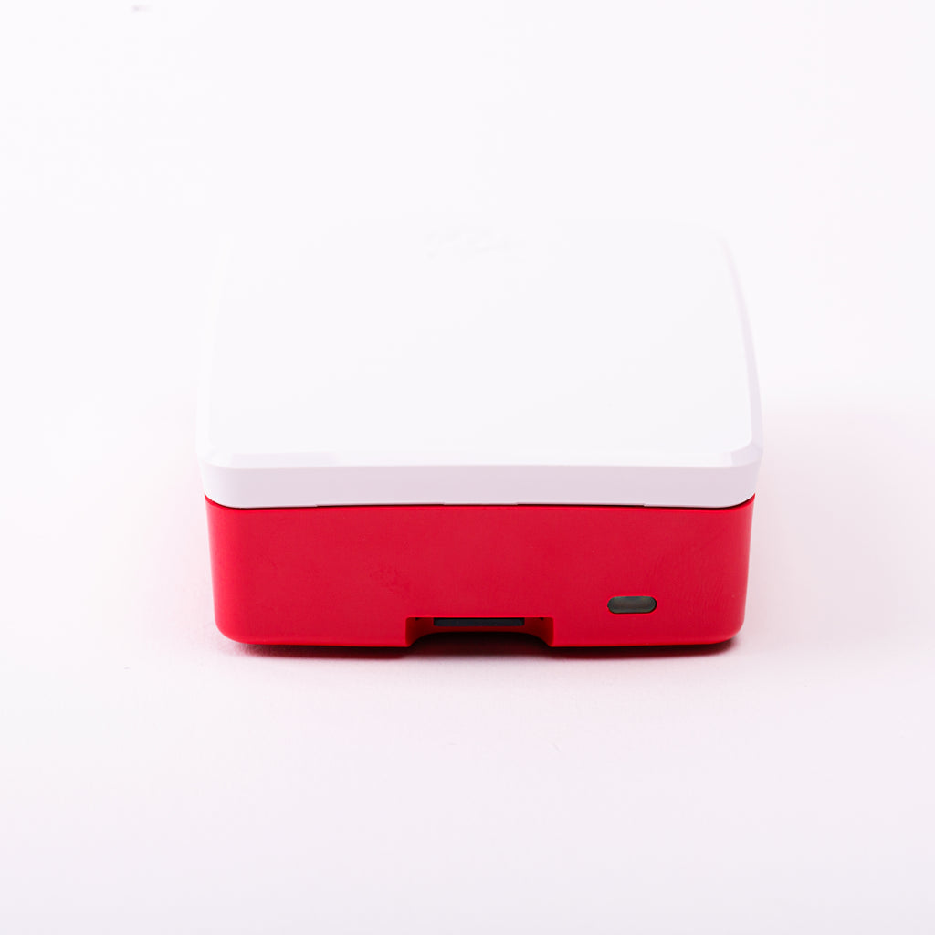 Raspberry Pi 4 official case, rear view