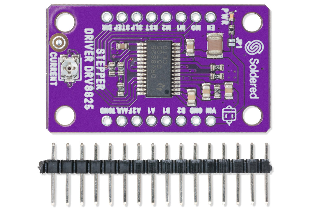 Soldered DRV8825 Stepper Motor Driver Board