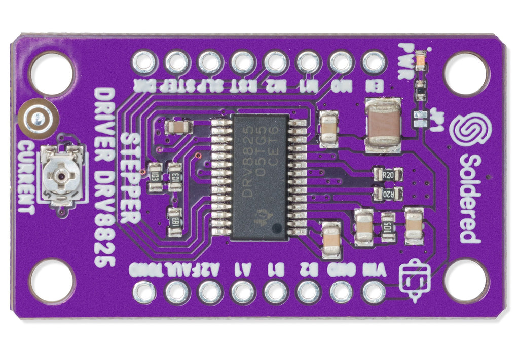 Soldered DRV8825 Stepper Motor Driver Board