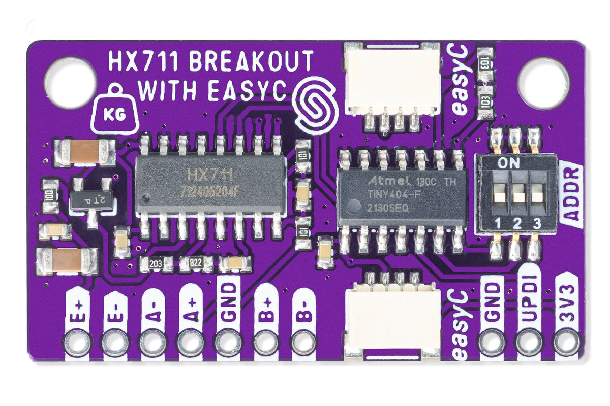 Soldered HX711 Load-Cell Amplifier Board with easyC / Qwiic