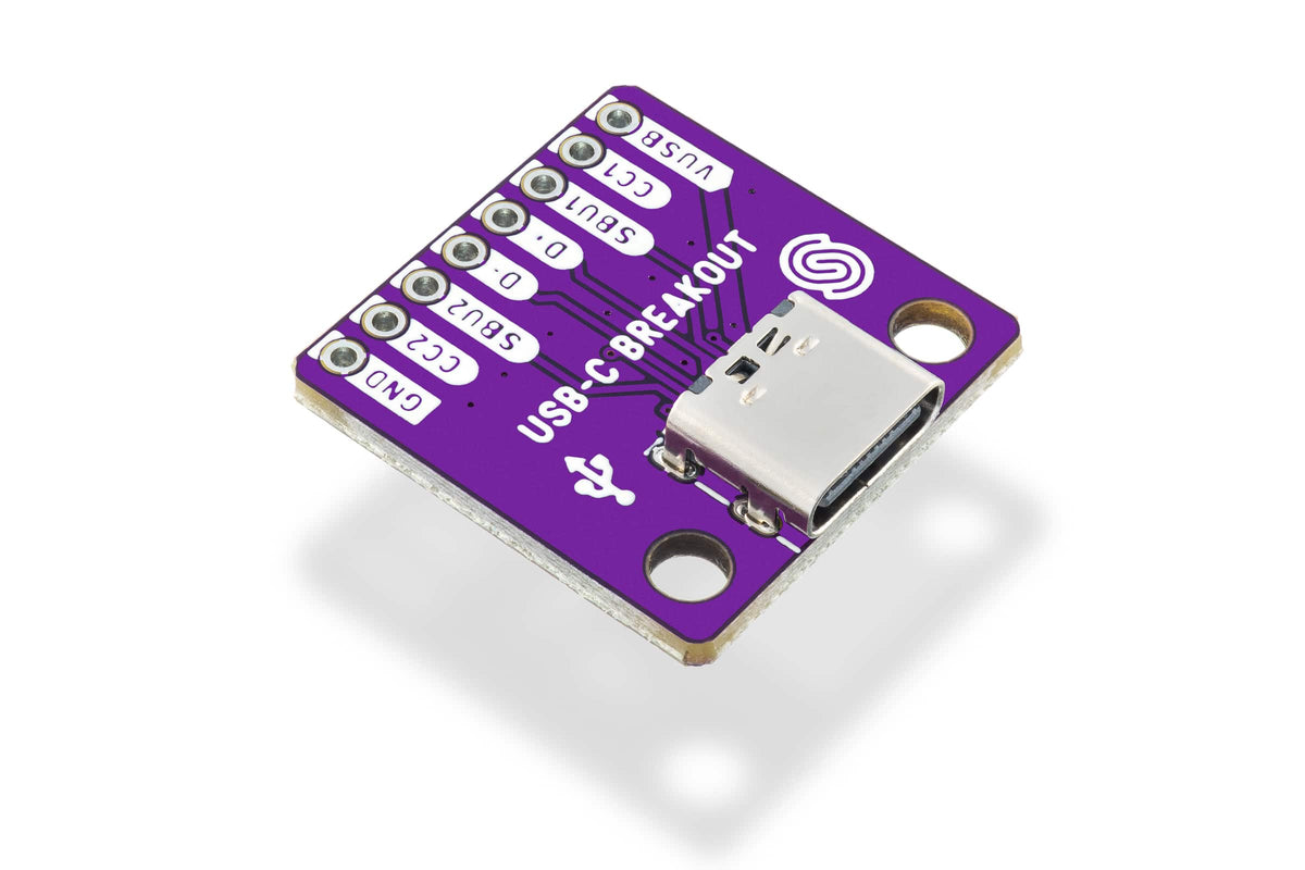 Soldered USB-C Female Connector Breakout