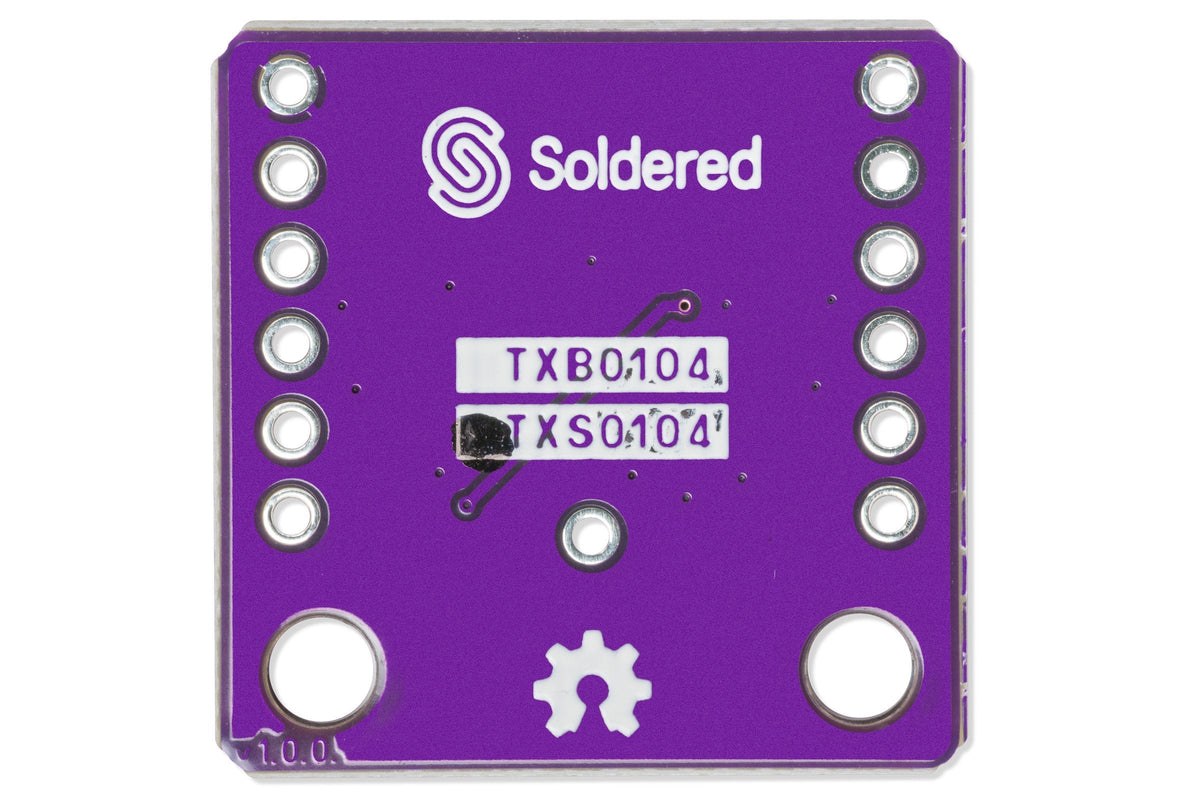 Soldered TXS0104 Logic Level Converter