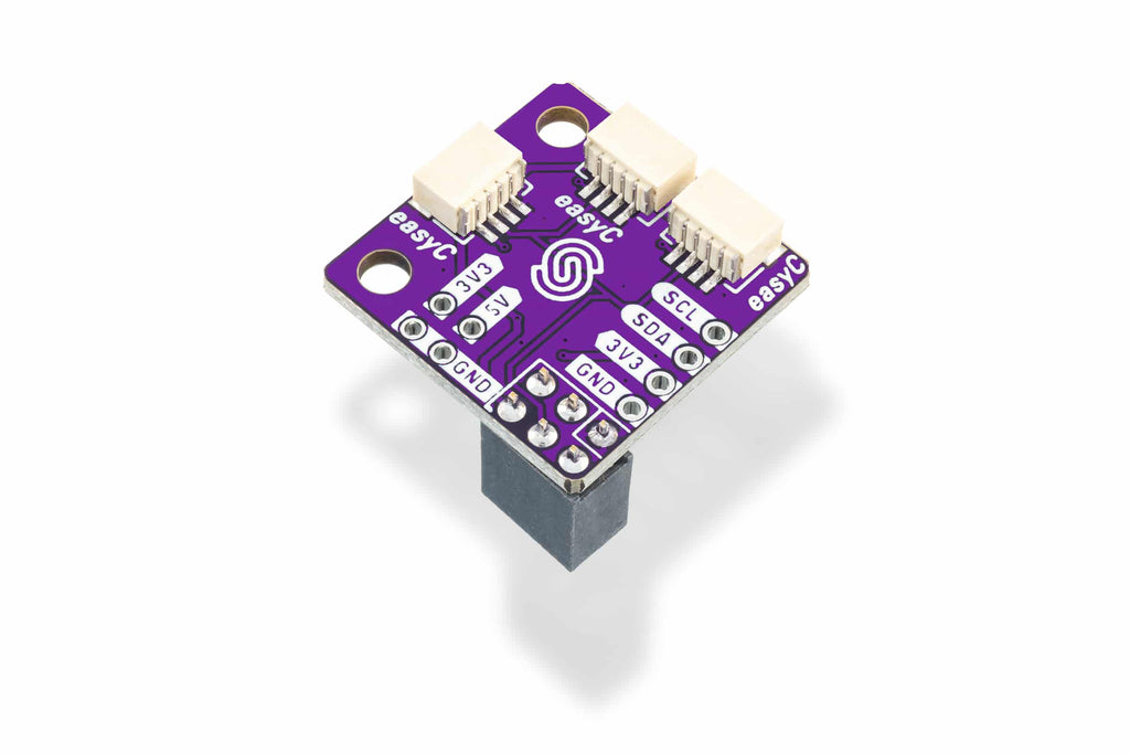 Soldered Raspberry Pi easyC / Qwiic Adapter