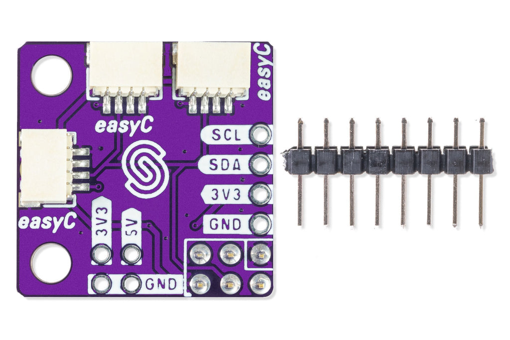 Soldered Raspberry Pi easyC / Qwiic Adapter