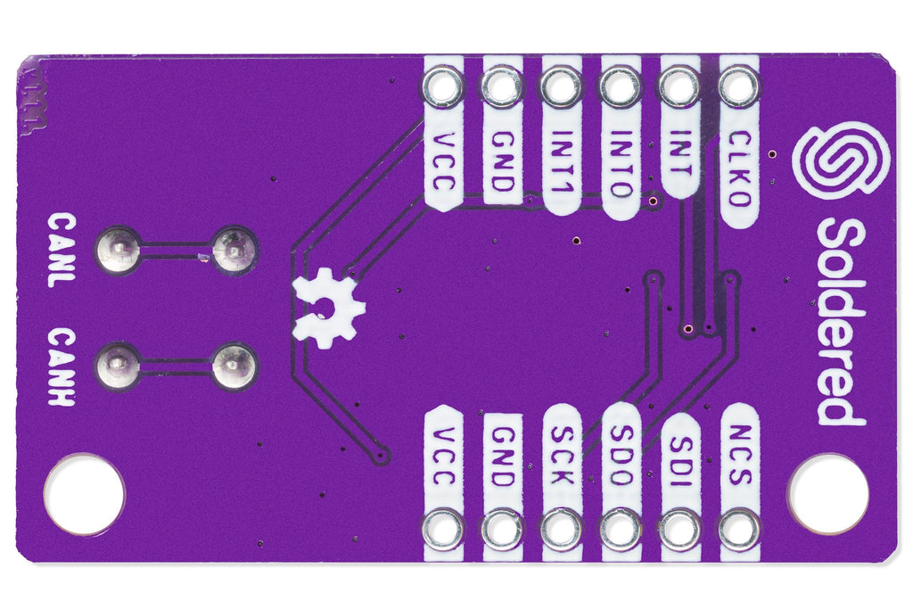 Soldered MCP2518 CAN-FD Board