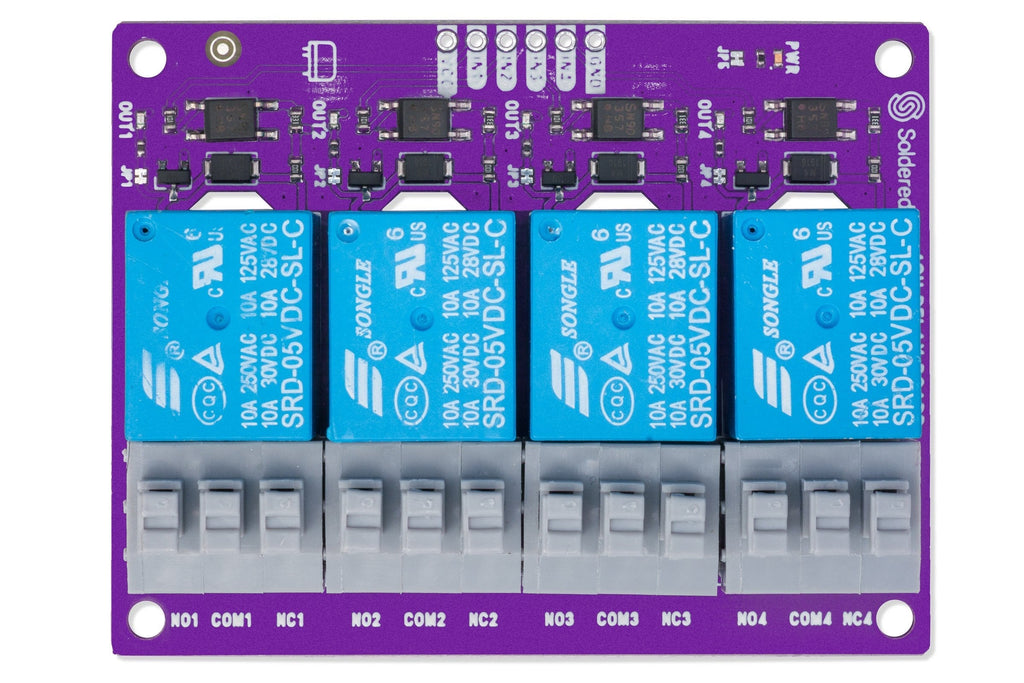 Soldered 4-Channel Relay Board