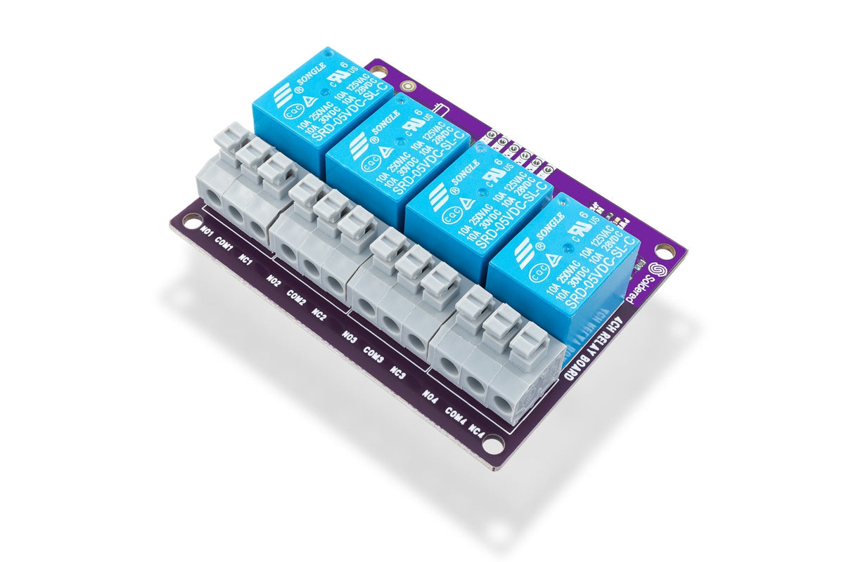 Soldered 4-Channel Relay Board