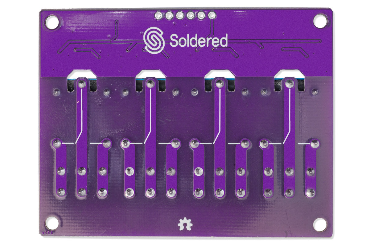 Soldered 4-Channel Relay Board