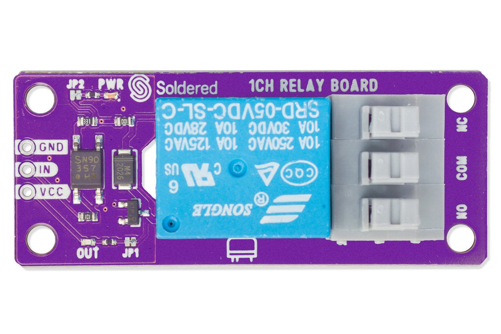 Soldered 1-Channel Relay Board