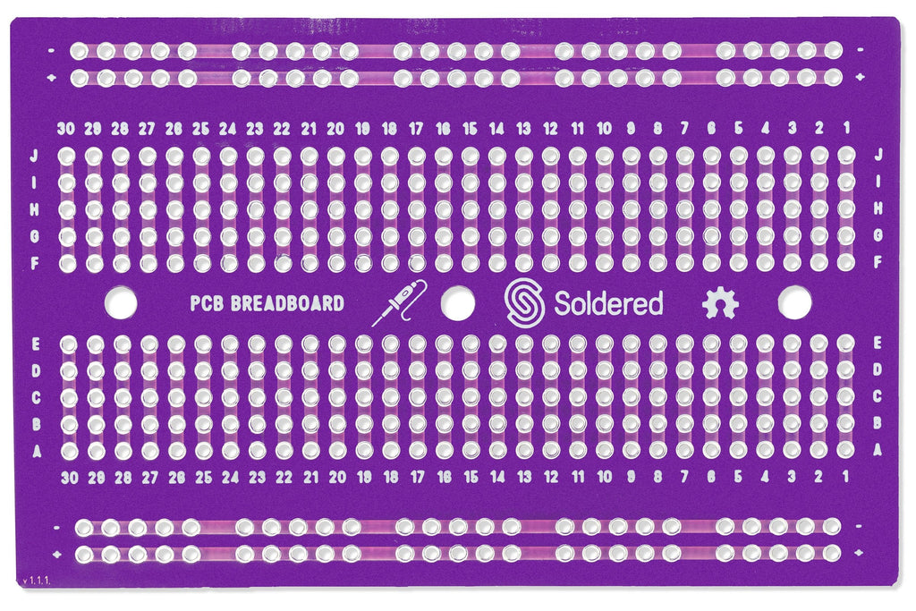 Soldered PCB Breadboard Protoboard