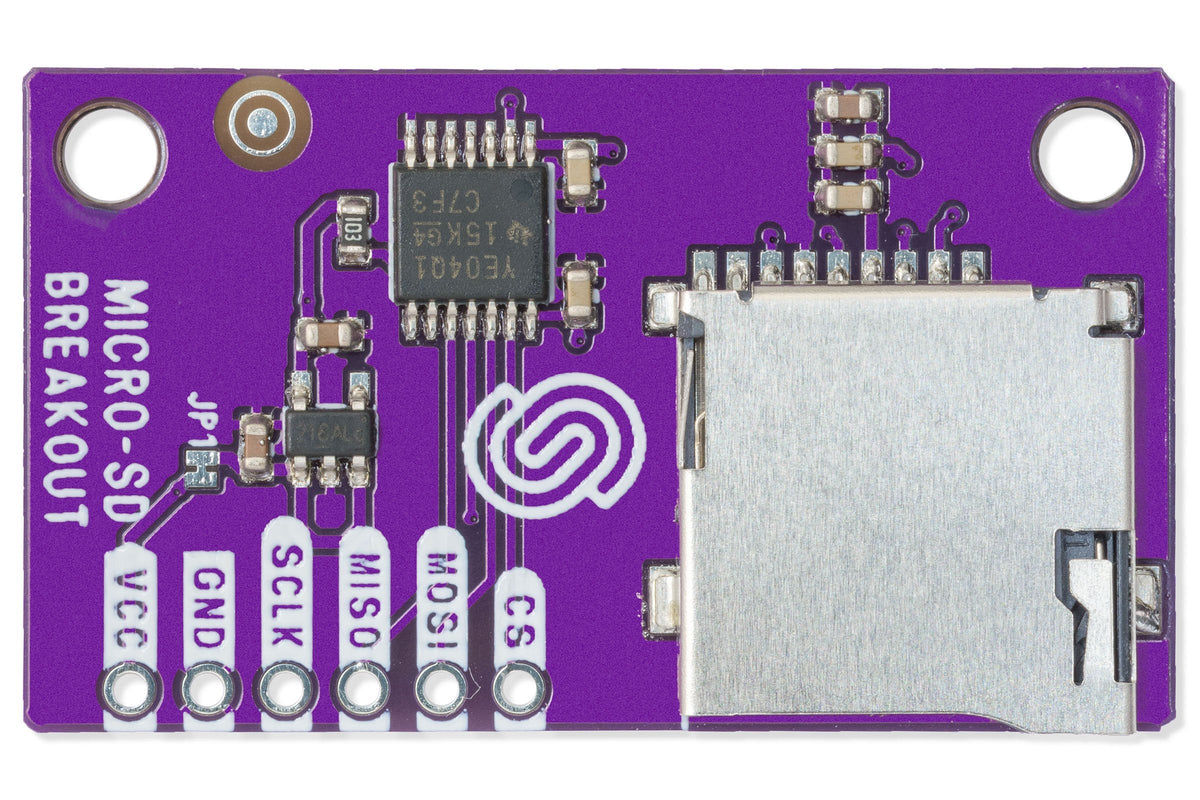 Soldered MicroSD Card Reader Breakout