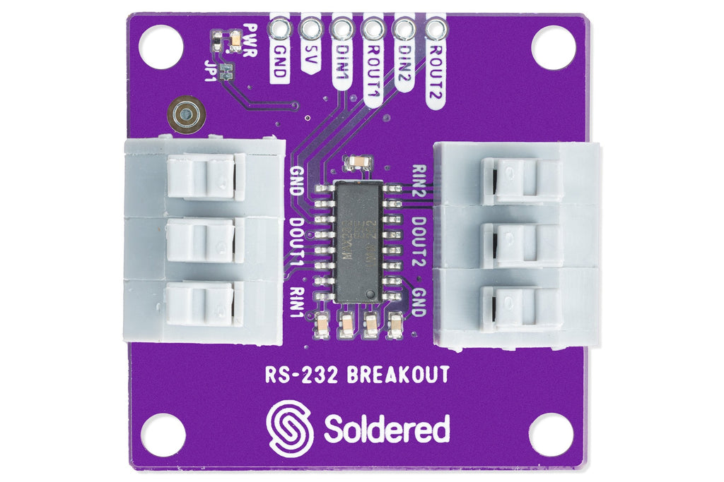 Soldered RS-232 Transceiver Breakout