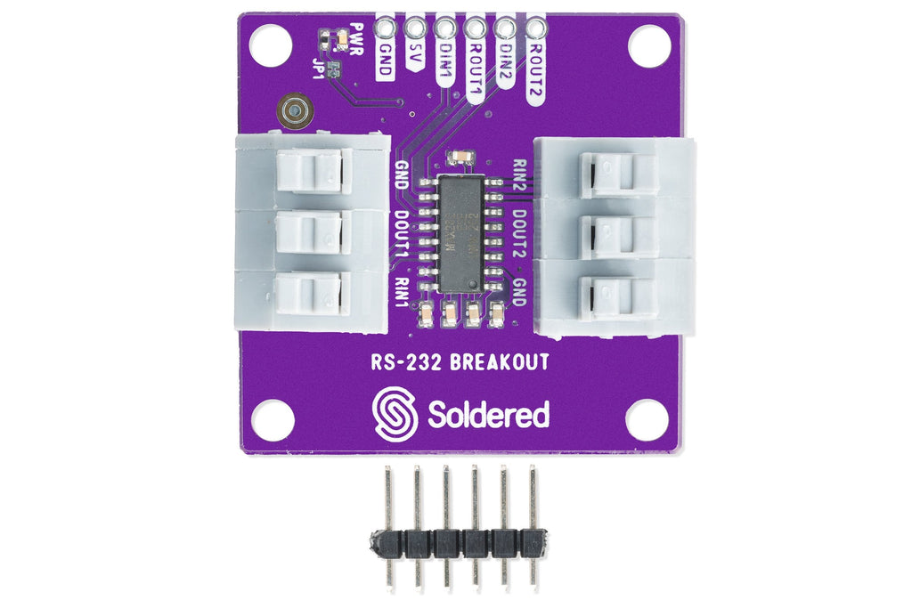 Soldered RS-232 Transceiver Breakout