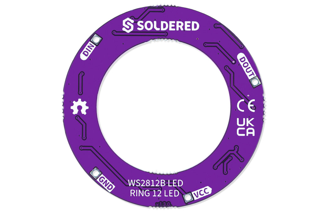 Soldered Smart LED WS2812B Ring