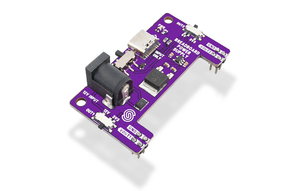 Soldered Breadboard Power Supply Board