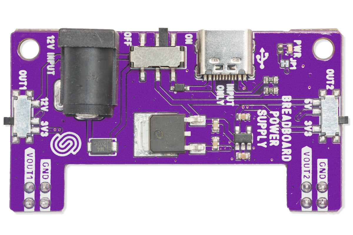 Soldered Breadboard Power Supply Board
