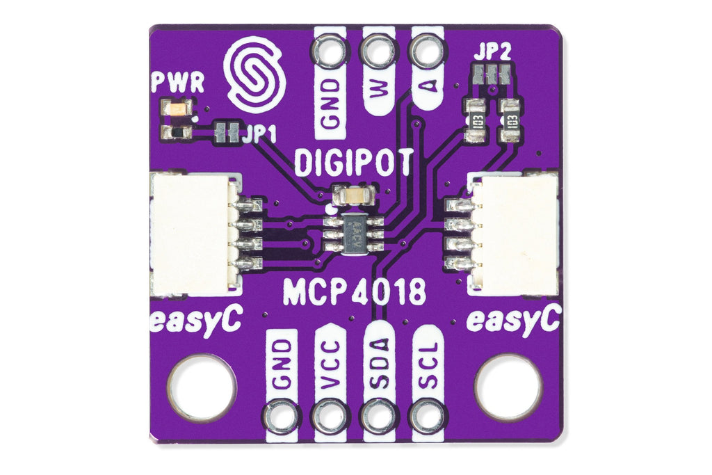 Soldered MCP4018 Digital Potentiometer Breakout