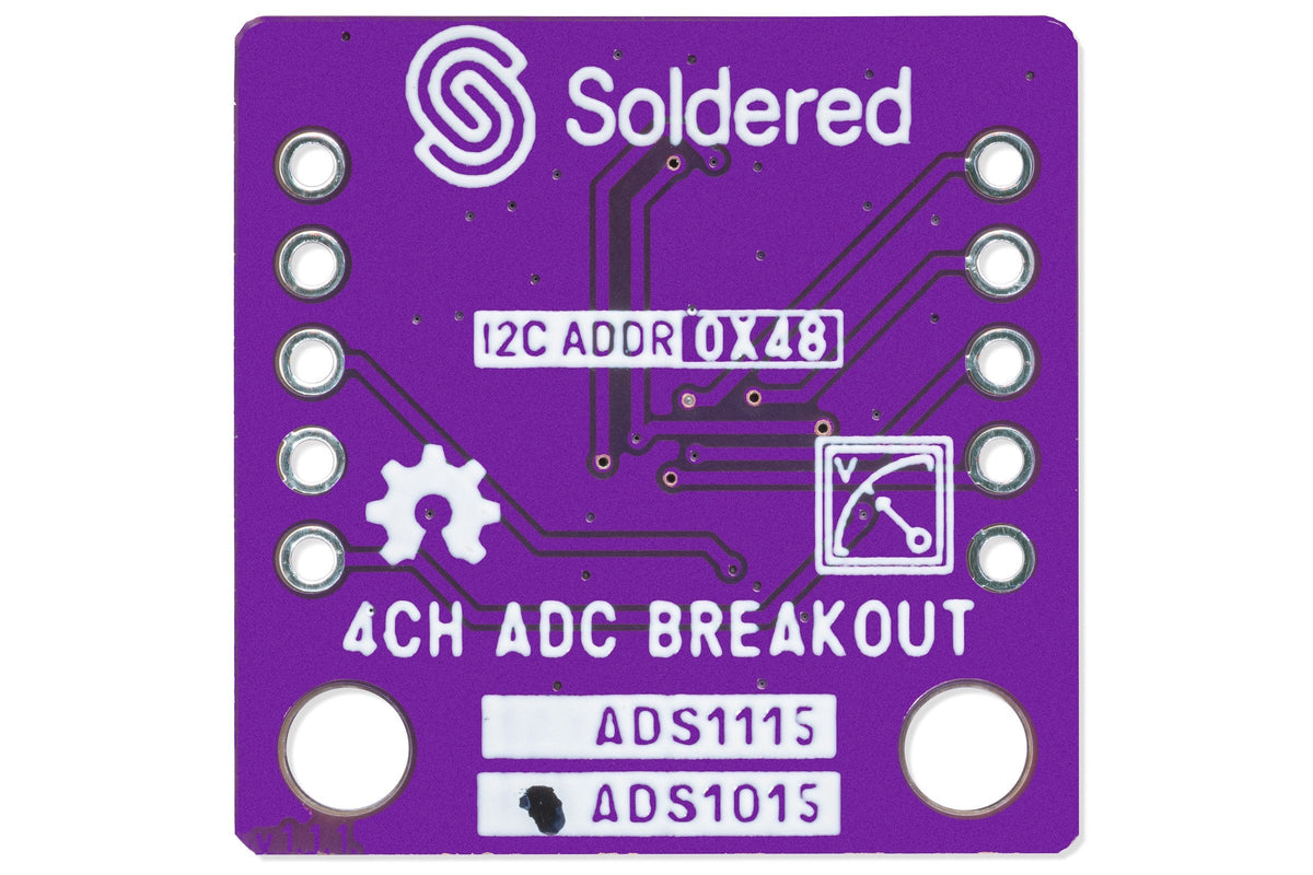 Soldered ADS1015 ADC Breakout