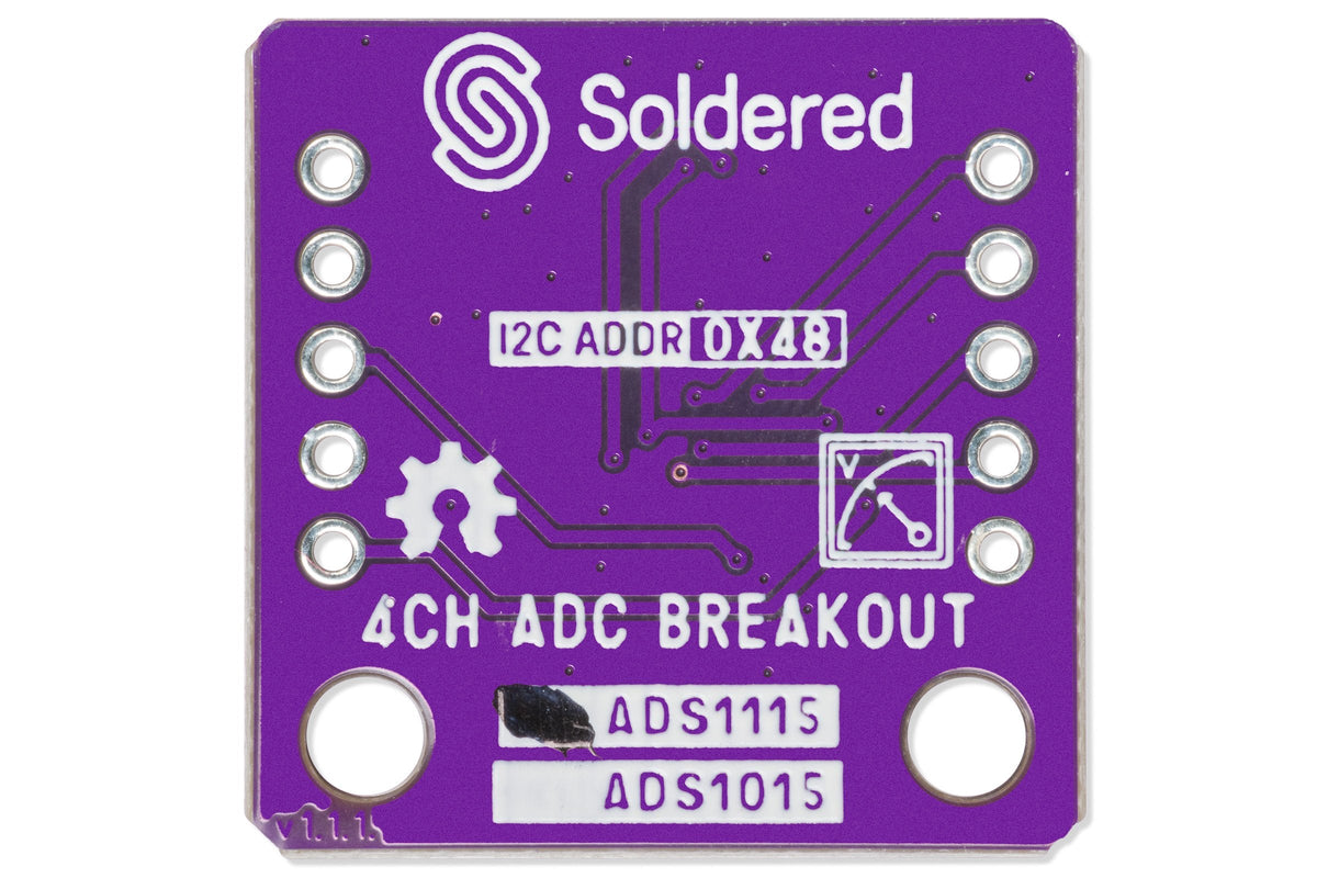 Soldered ADS1115 16-bit 4-Channel ADC Breakout with PGA