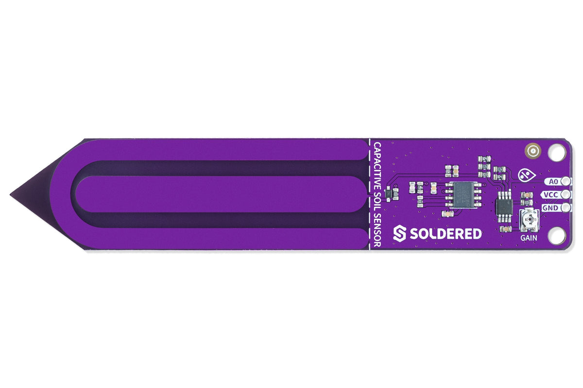 Soldered Capacitive Soil Moisture Sensor