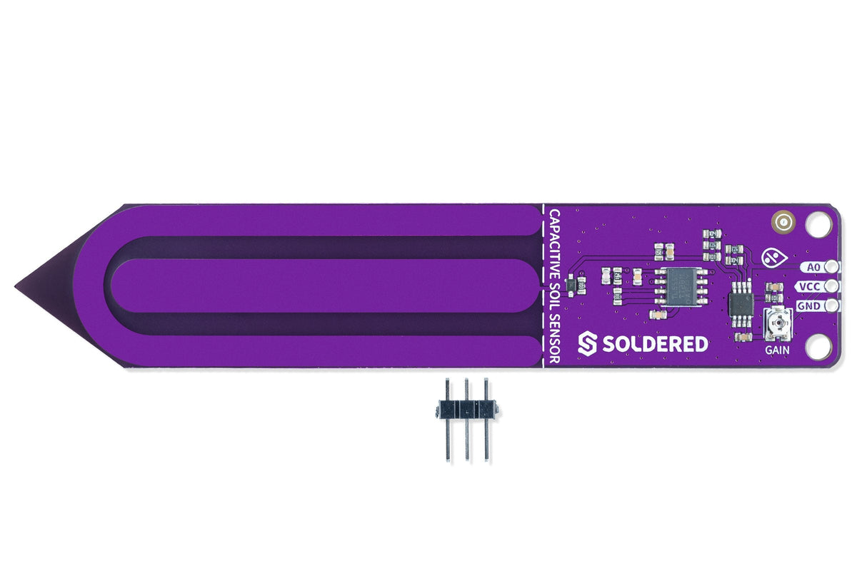 Soldered Capacitive Soil Moisture Sensor