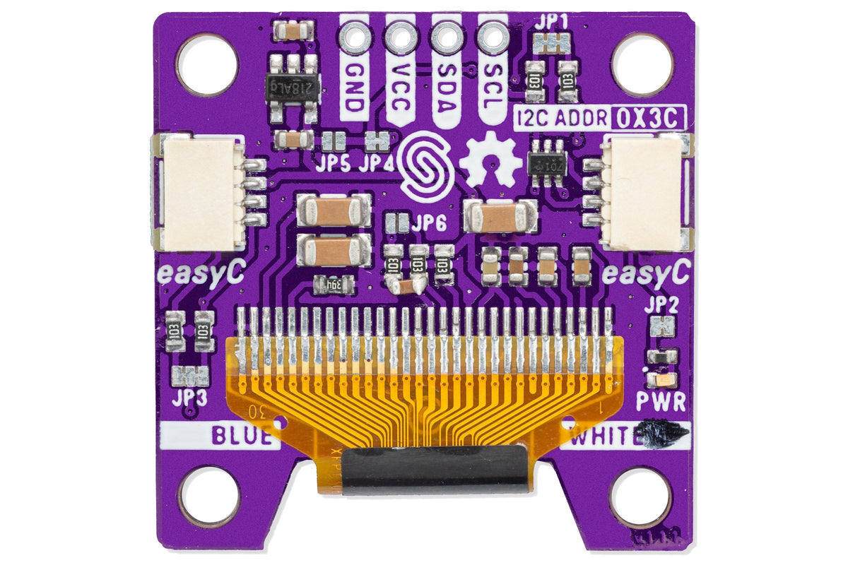Soldered 0.96" OLED Display SSD1306