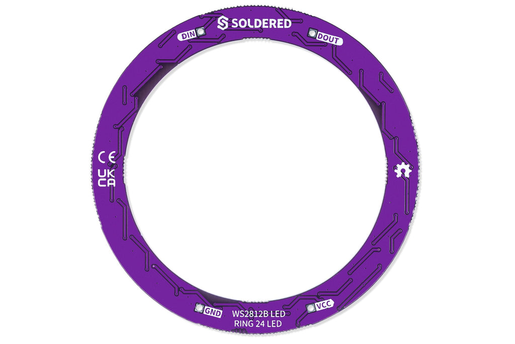Soldered Smart LED WS2812B Ring
