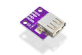 Soldered USB Type-A Female Breakout