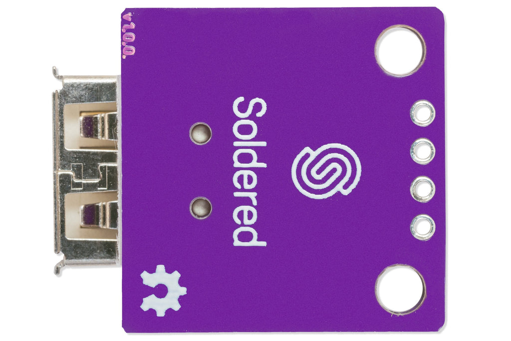 Soldered USB Type-A Female Breakout