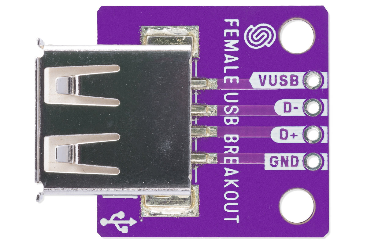 Soldered USB Type-A Female Breakout