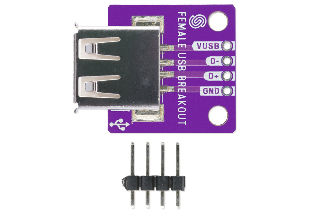 Soldered USB Type-A Female Breakout