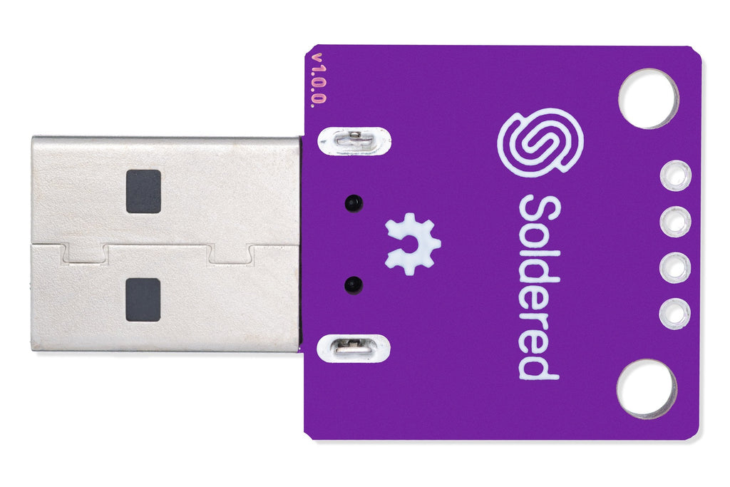 Soldered USB Type-A Male Breakout