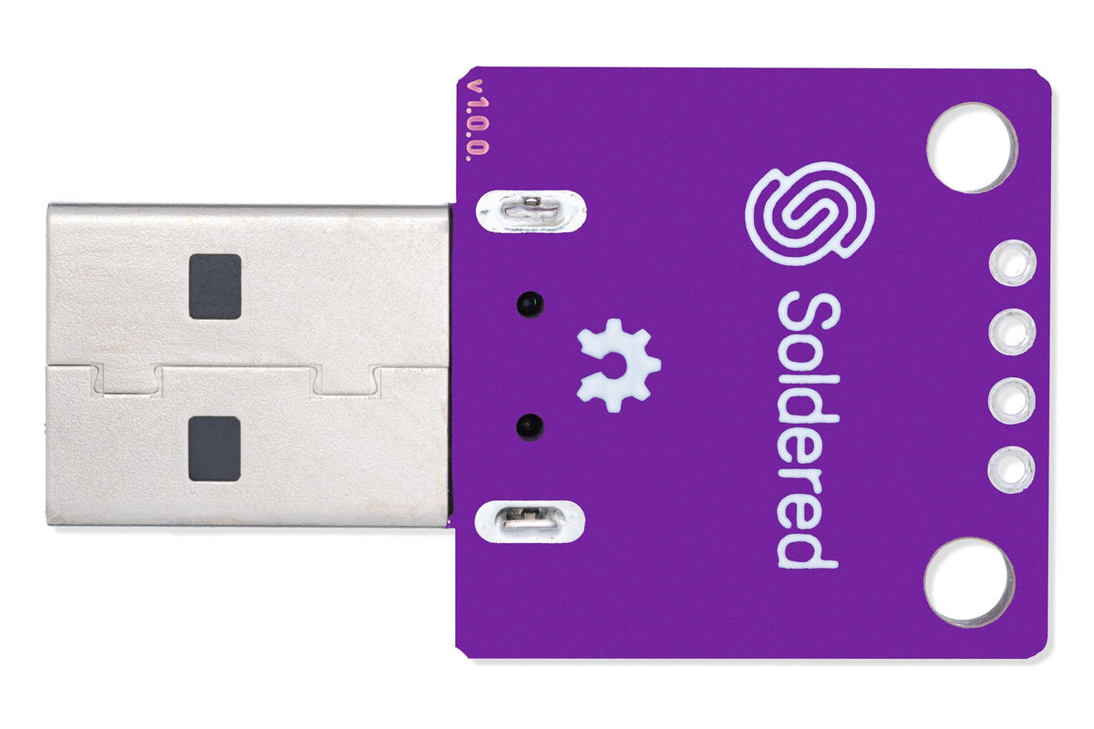 Soldered USB Type-A Male Breakout