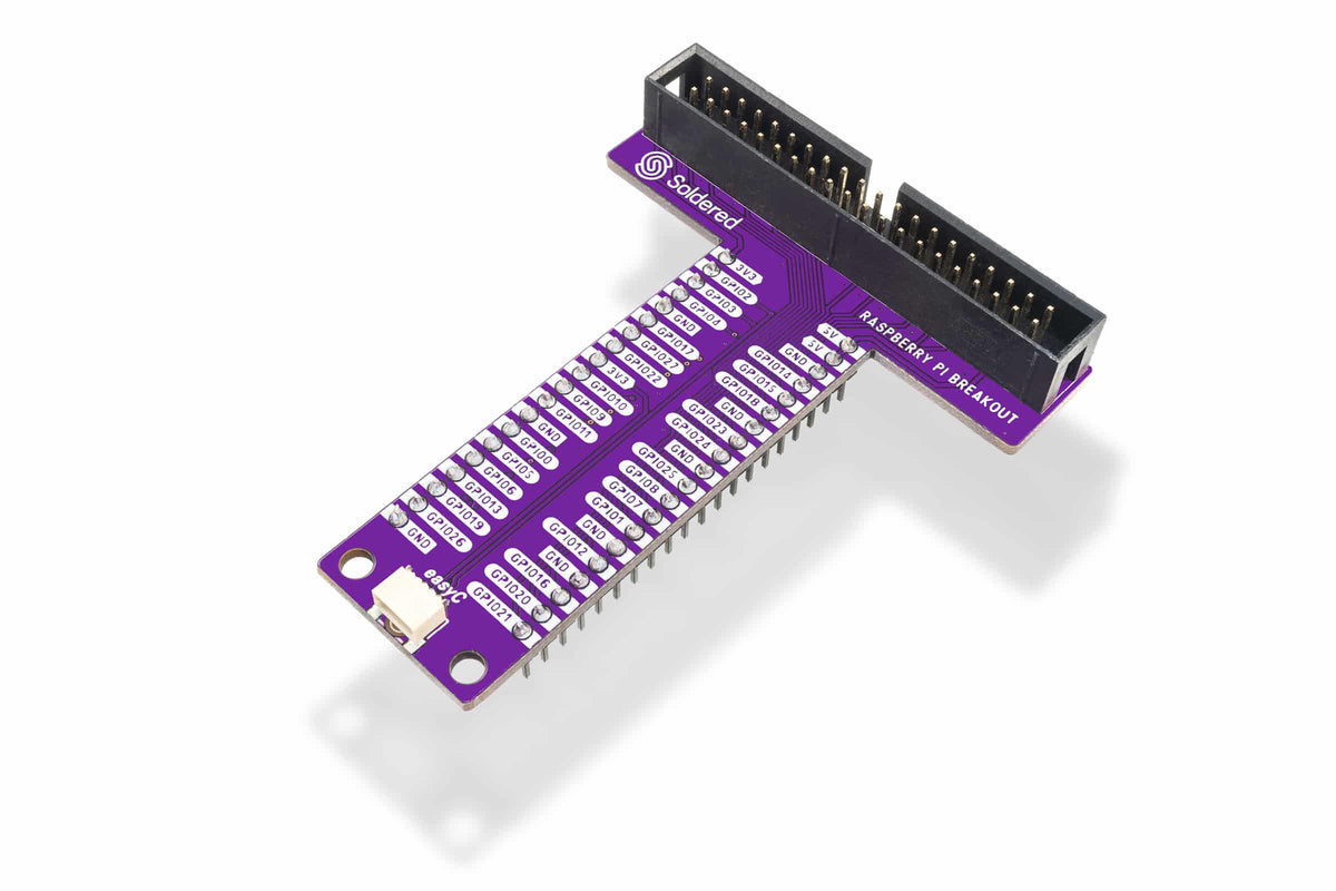Soldered Raspberry Pi Breadboard Breakout