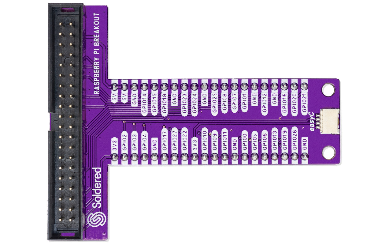 Soldered Raspberry Pi Breadboard Breakout