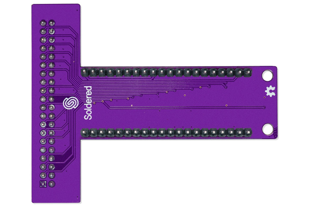 Soldered Raspberry Pi Breadboard Breakout