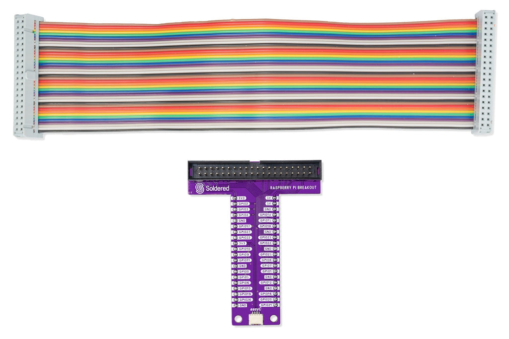 Soldered Raspberry Pi Breadboard Breakout