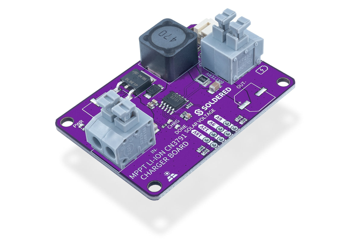 Soldered CN3791 MPPT Solar Charger Board