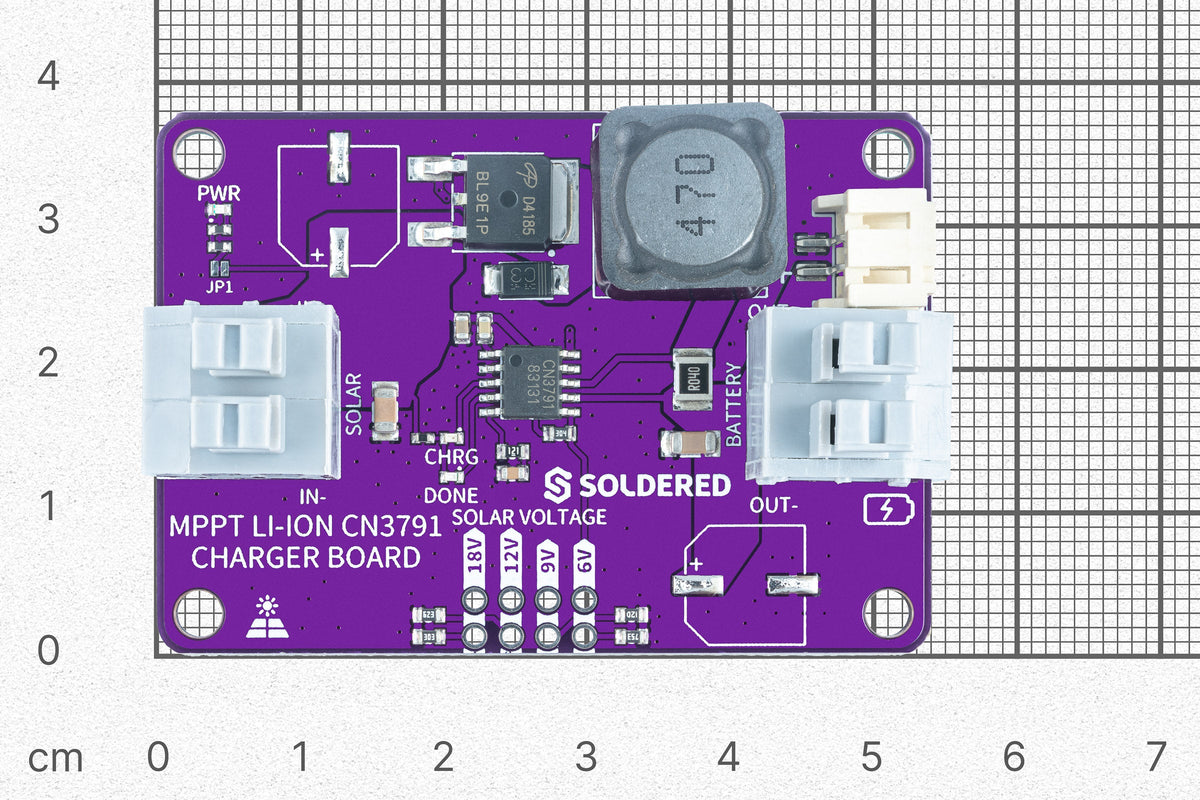 Soldered CN3791 MPPT Solar Charger Board