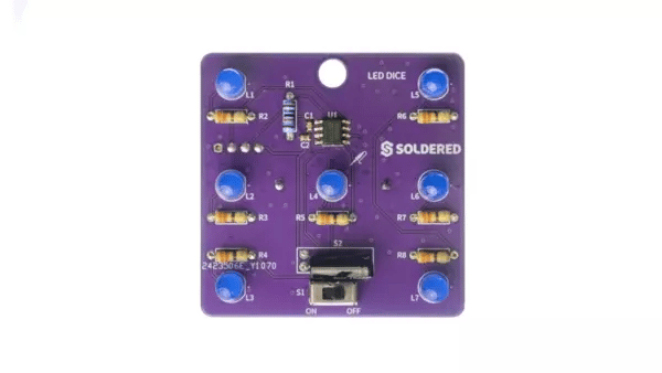 Soldered LED Dice