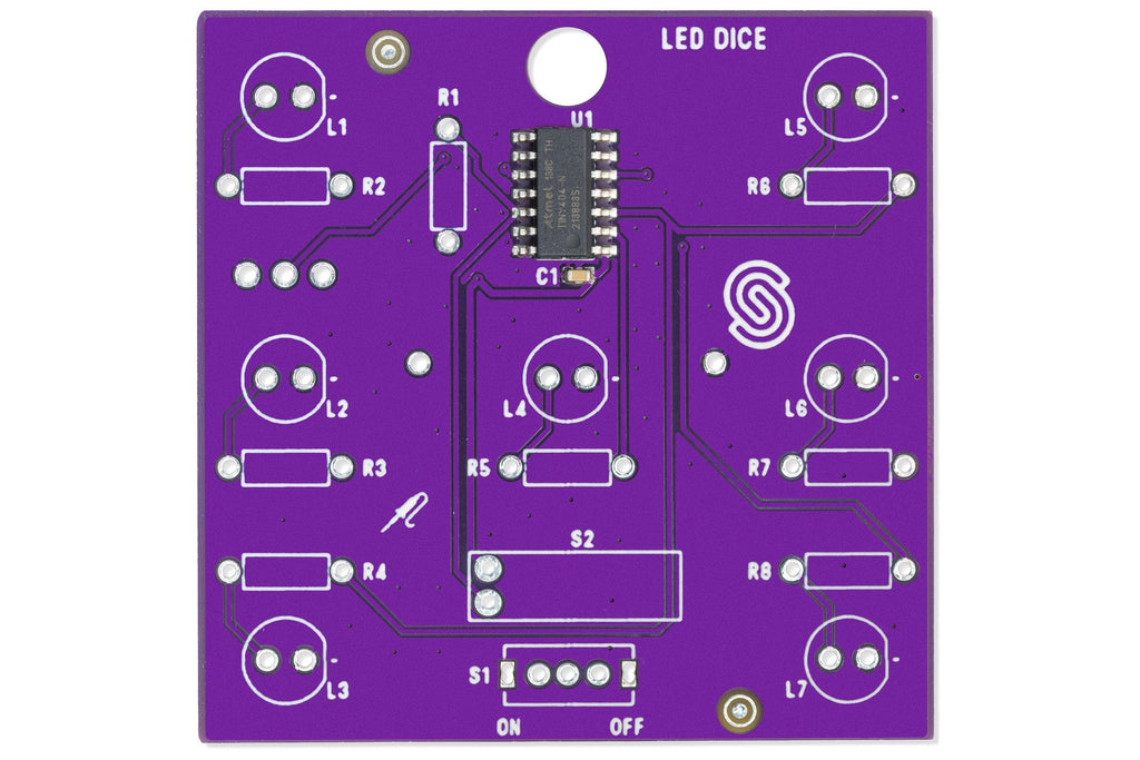 Soldered LED Dice