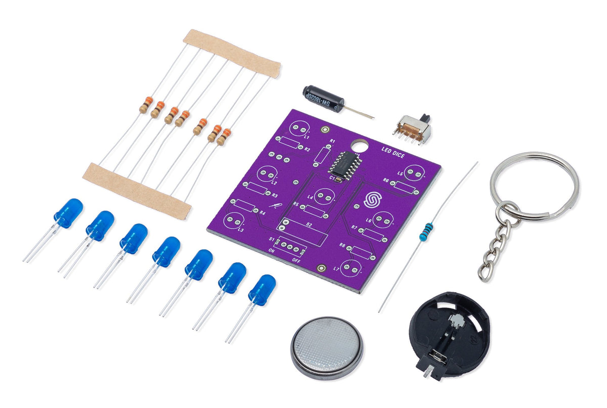 Soldered LED Dice