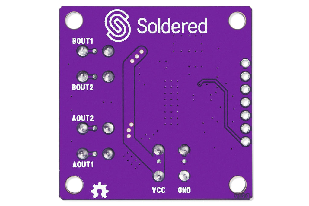 Soldered DRV8424P Dual Motor Driver Breakout