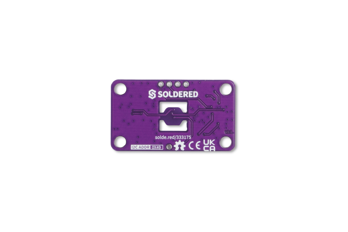 Soldered TMP117 Temperature Sensor Breakout