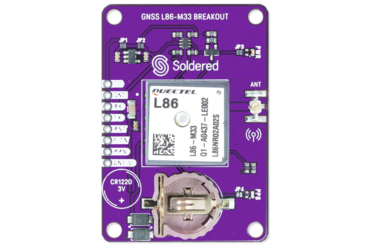 Soldered Quectel L86-M33 GNSS Breakout