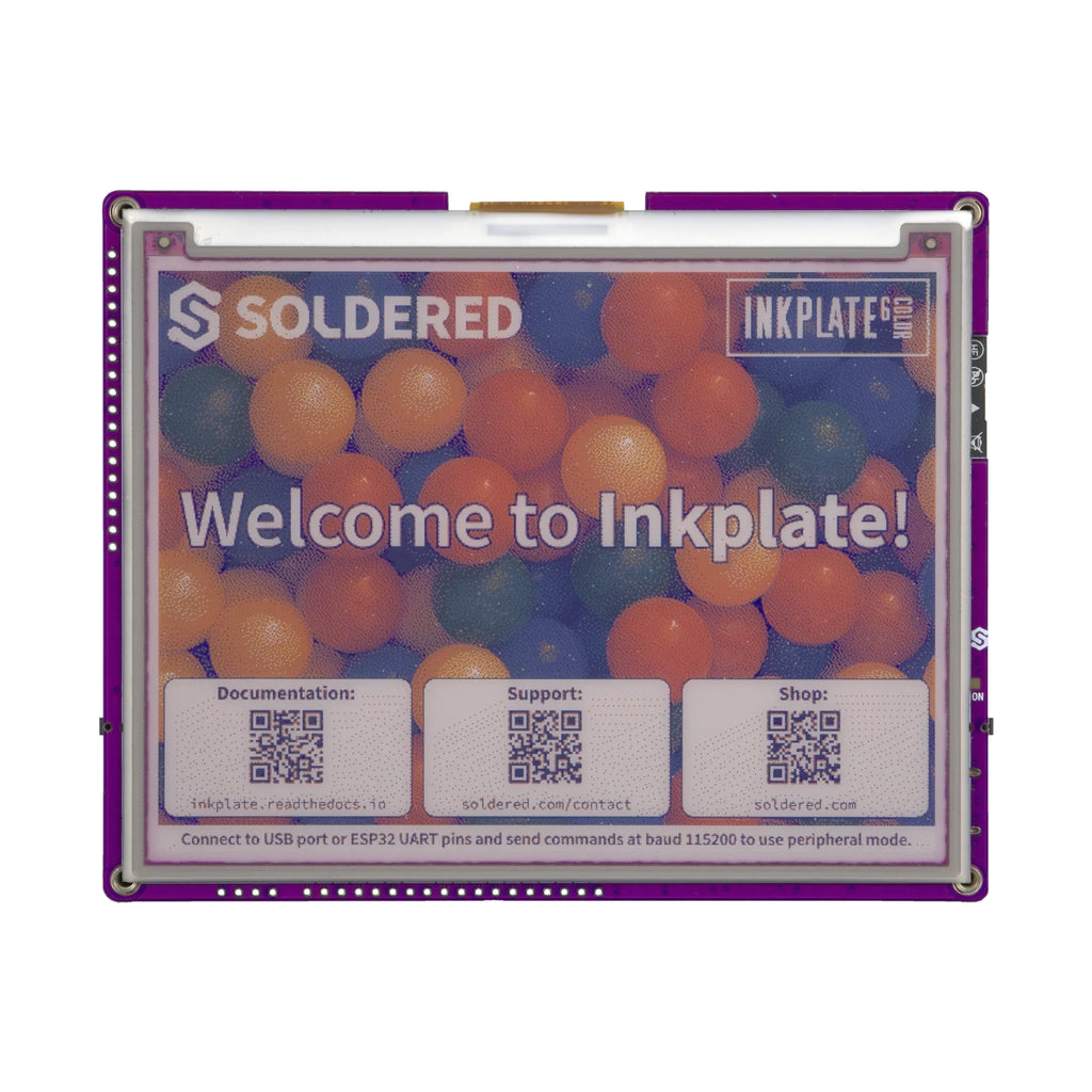 Soldered Inkplate 6COLOR